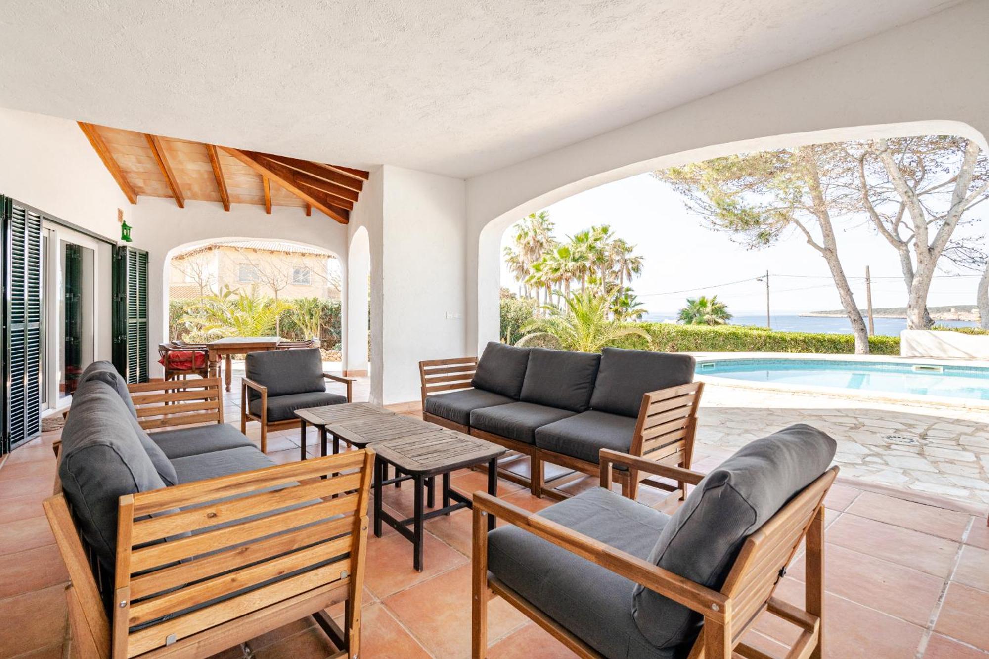 Gigantische Villa Mit Meerblick, Panoramablick & Pool-Oase Cala Pi  Εξωτερικό φωτογραφία